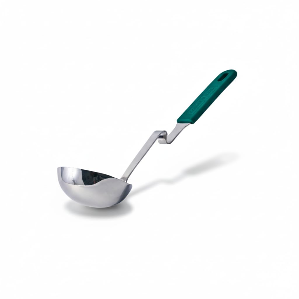 Souper Cubes Soup Ladle Stainless Steel with Patented Pot Hook, Blueberry