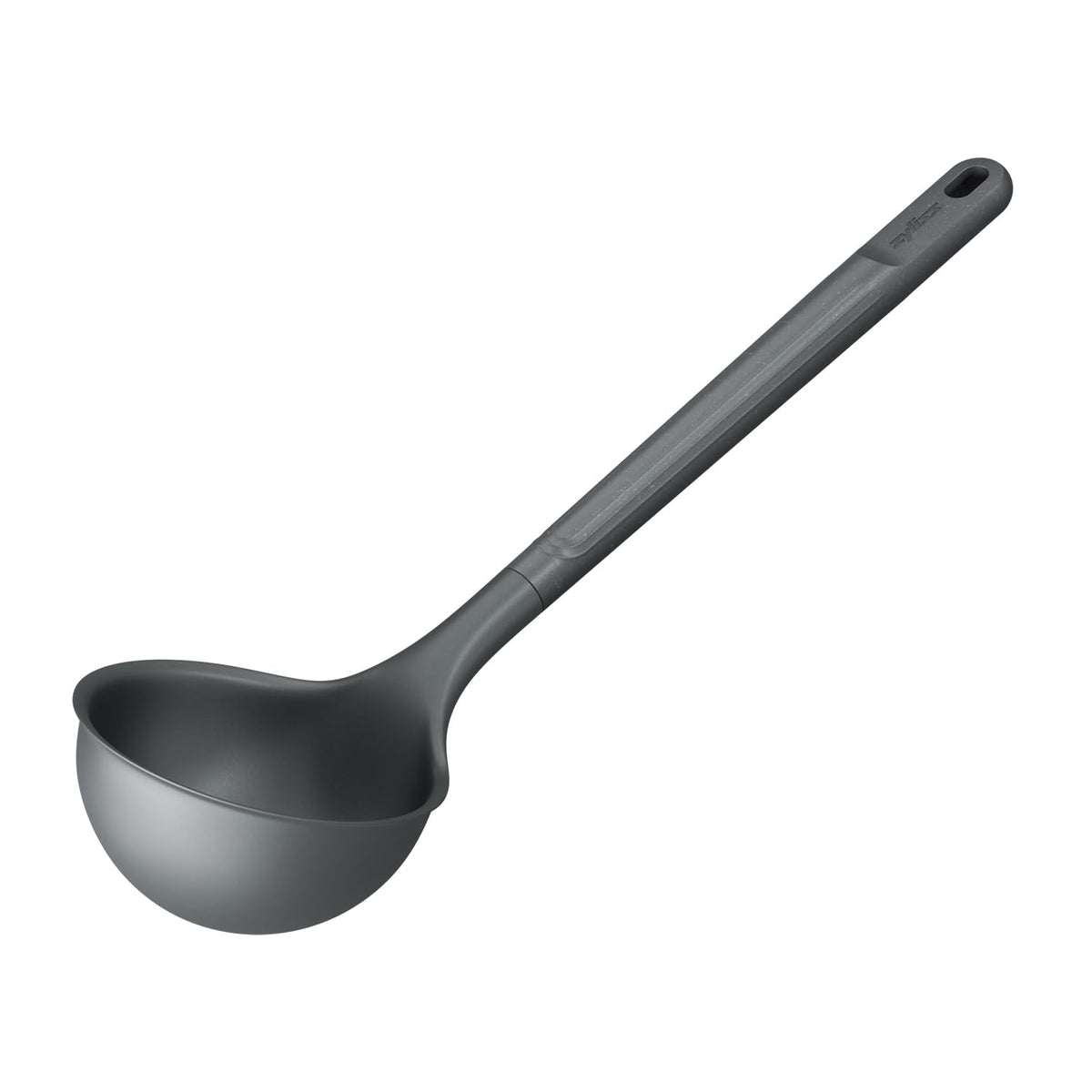 Zyliss Large Ladle, Sustainable Wheatstraw/Nylon, Soup Ladle for Cooking and Serving with Heat Resistant Silicone Head, Beluga Grey, 12.5" x 3.7", Dishwasher Safe, 5 Year Guarantee