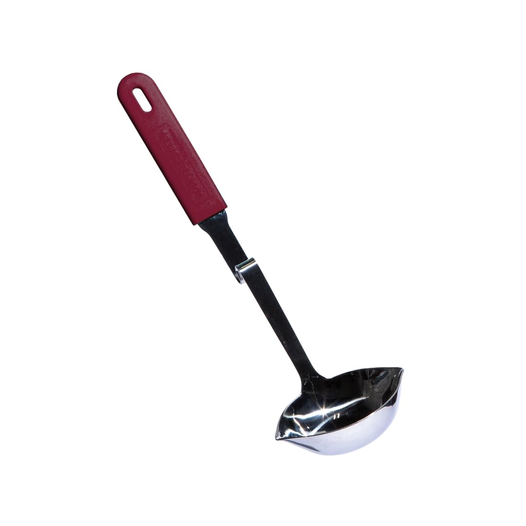 Souper Cubes Soup Ladle Stainless Steel with Patented Pot Hook, Blueberry