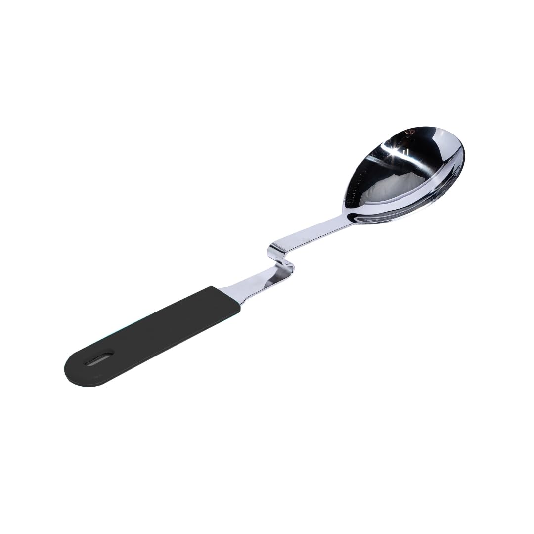 Souper Cubes Soup Ladle Stainless Steel with Patented Pot Hook, Blueberry