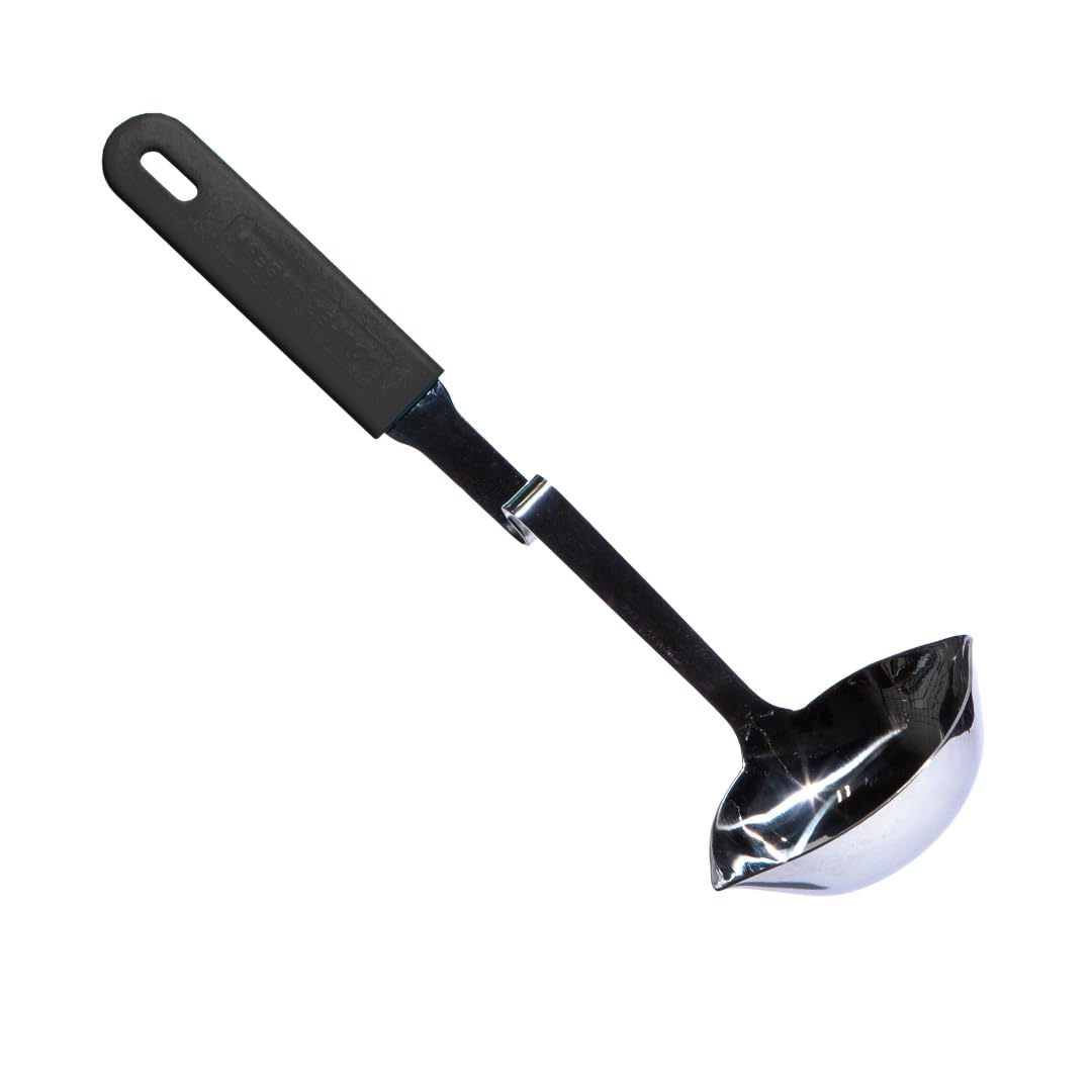 Souper Cubes Soup Ladle Stainless Steel with Patented Pot Hook, Blueberry