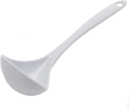 Chef Craft Basic Melamine Cooking Ladle, 10.5 Inch, White