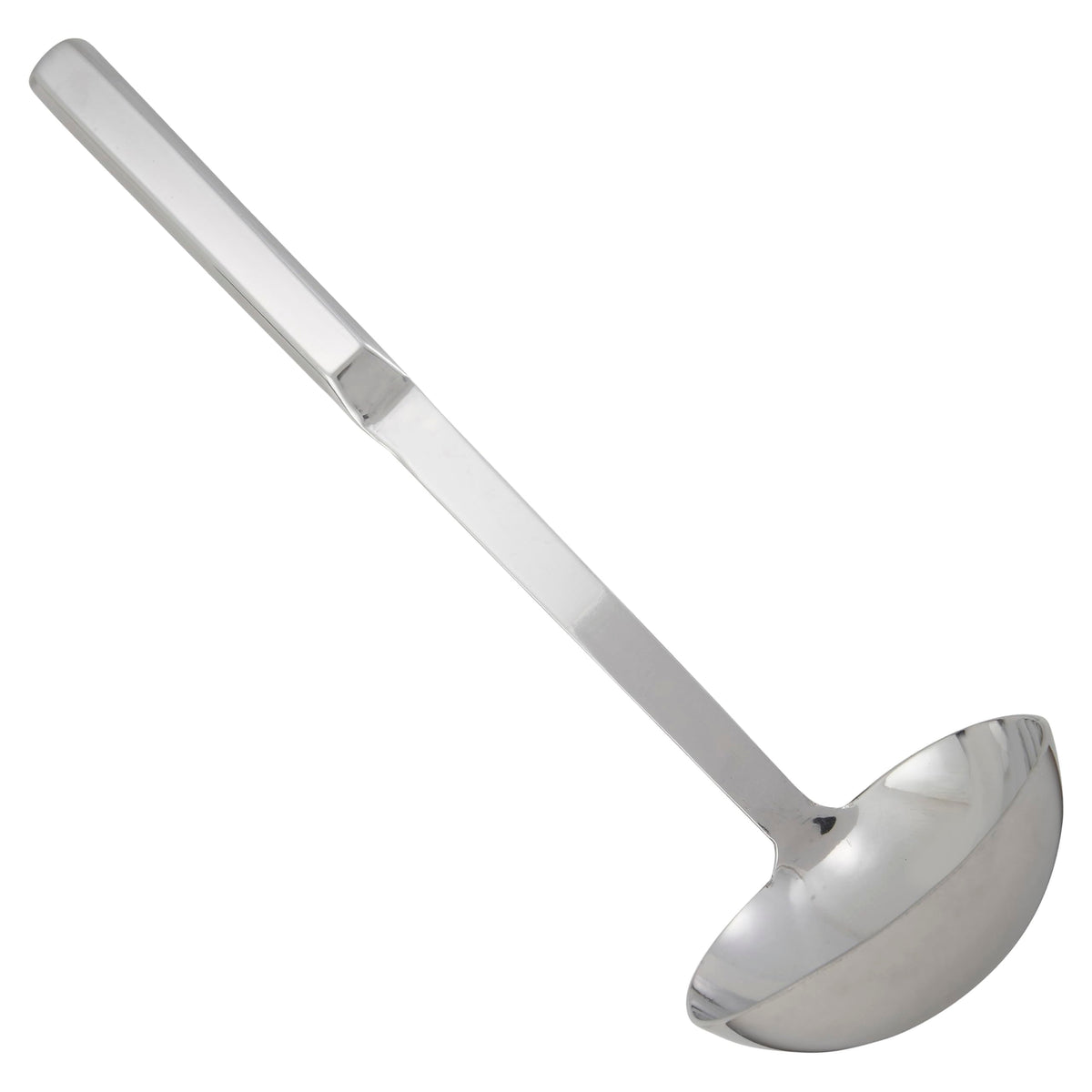 Winco 16 oz Red One Piece Stainless Steel Ladle