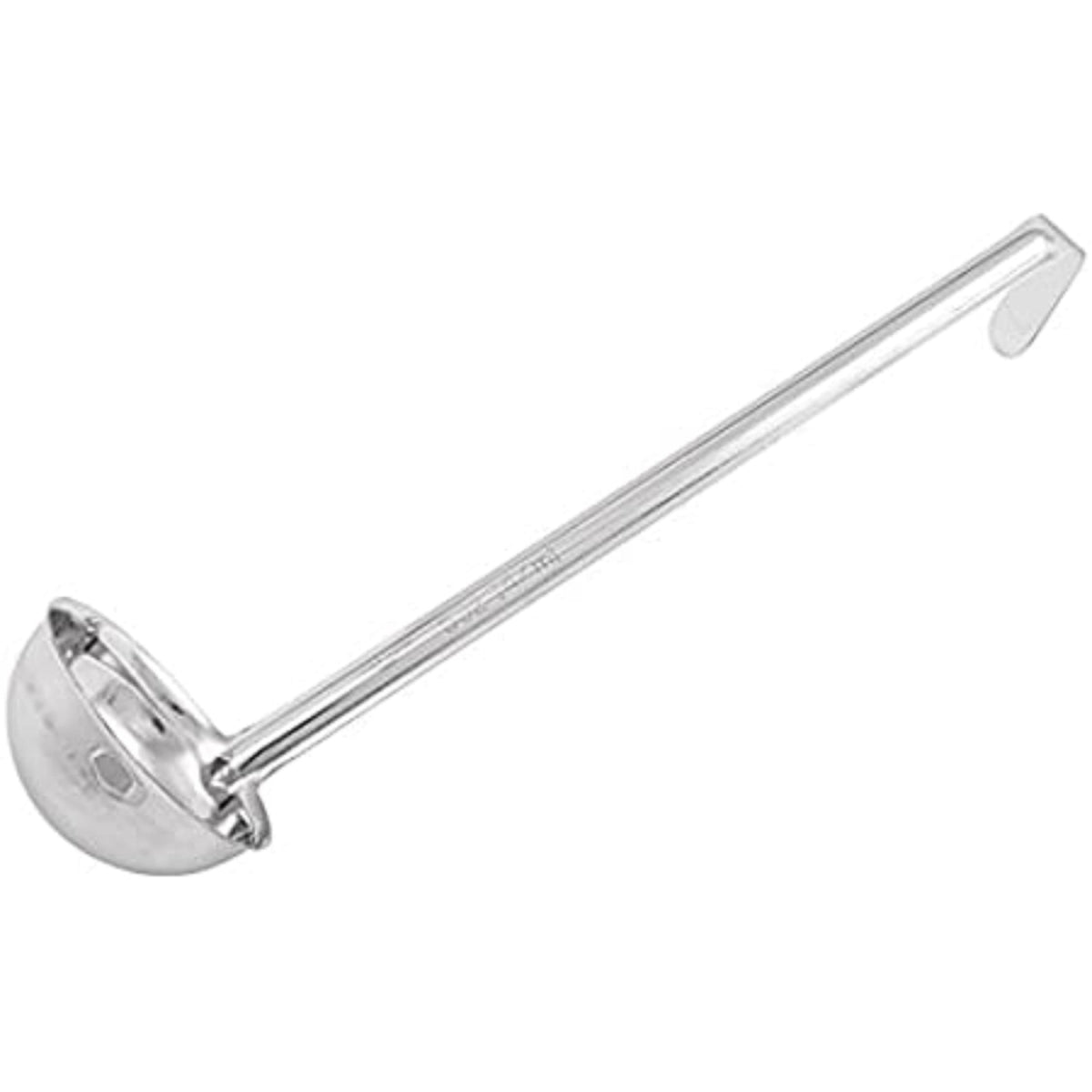 Winco 16 oz Red One Piece Stainless Steel Ladle