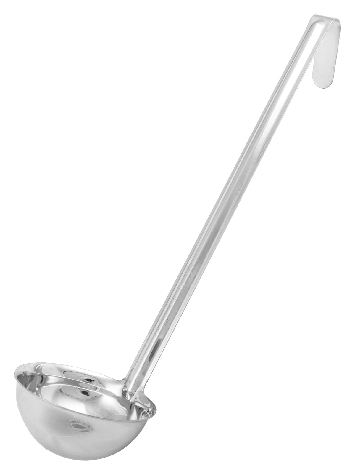 Winco 16 oz Red One Piece Stainless Steel Ladle