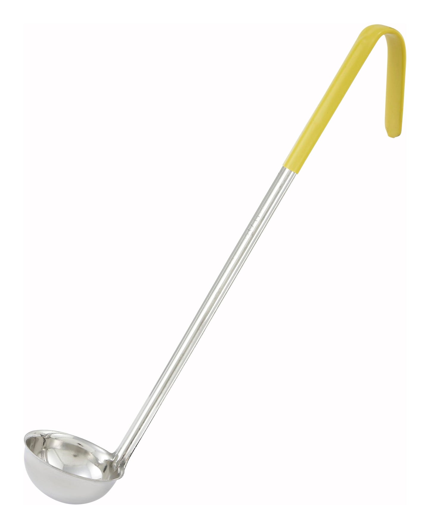 Winco 16 oz Red One Piece Stainless Steel Ladle