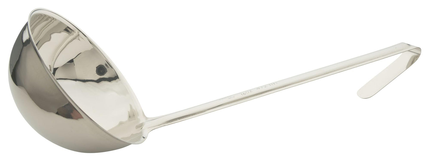 Winco 16 oz Red One Piece Stainless Steel Ladle