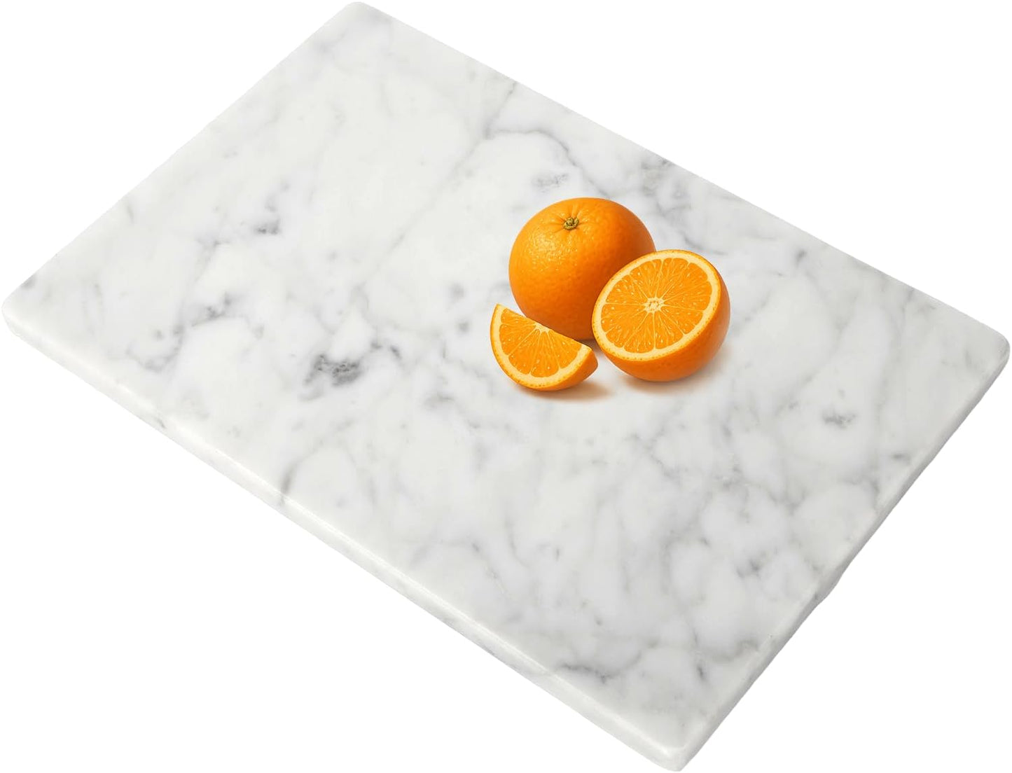 Marble Cutting Board for Kitchen 12×8 Inch Italian Carrara White