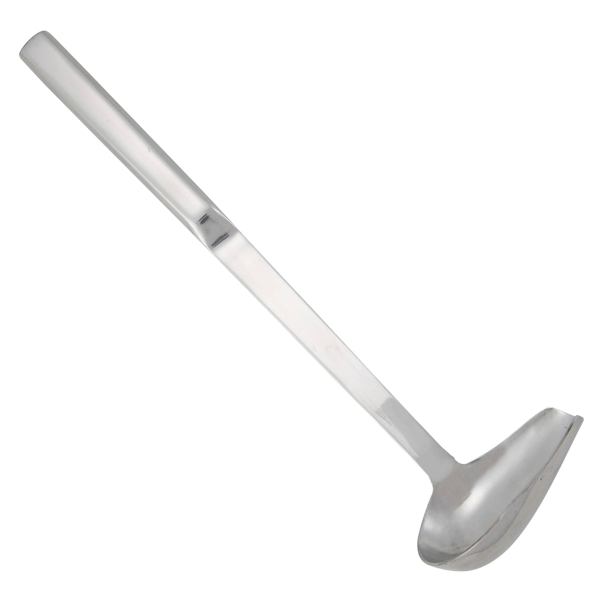 Winco 16 oz Red One Piece Stainless Steel Ladle