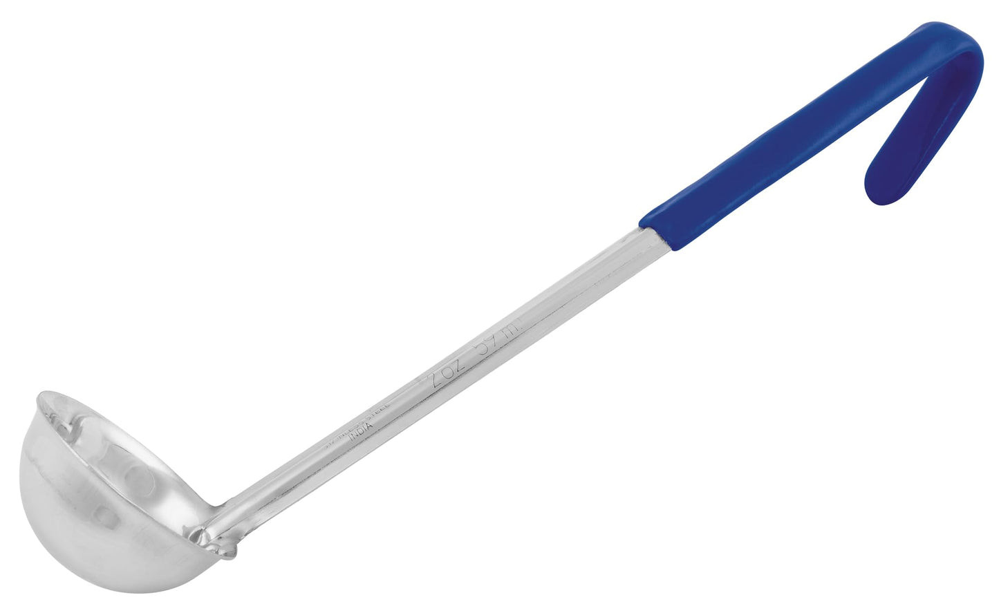 Winco 16 oz Red One Piece Stainless Steel Ladle