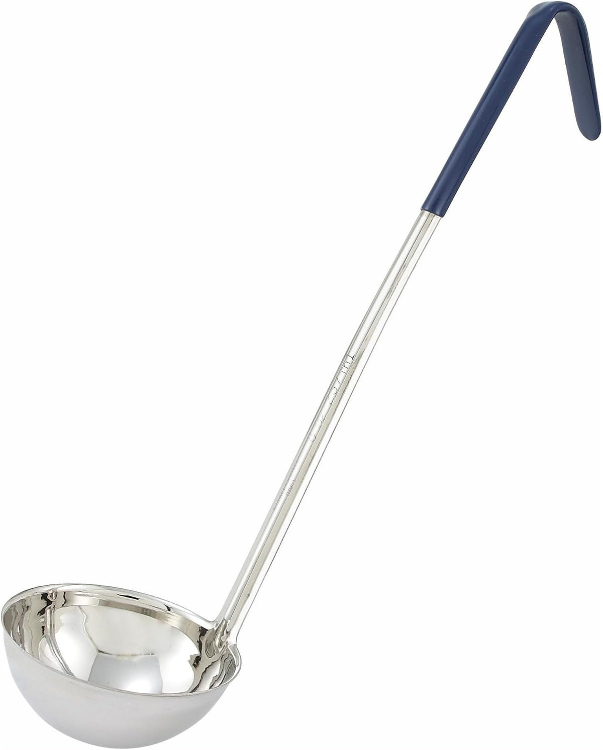 Winco 16 oz Red One Piece Stainless Steel Ladle