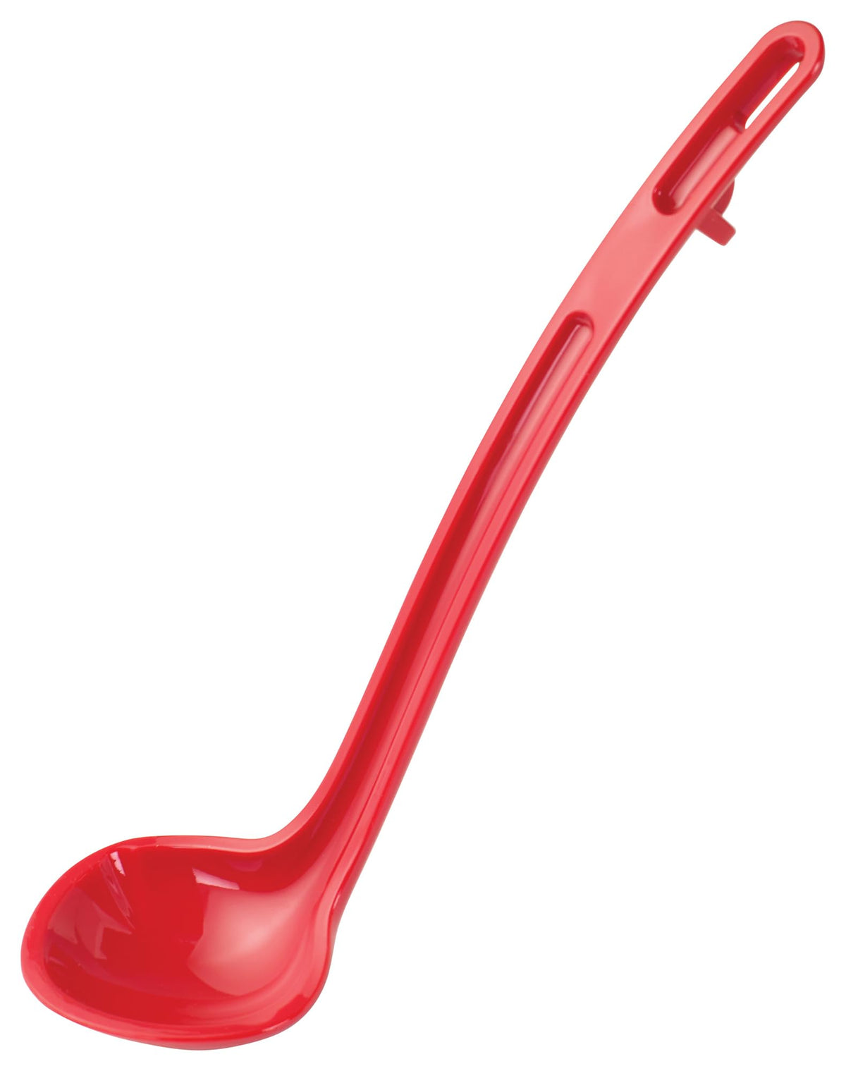 Winco 16 oz Red One Piece Stainless Steel Ladle