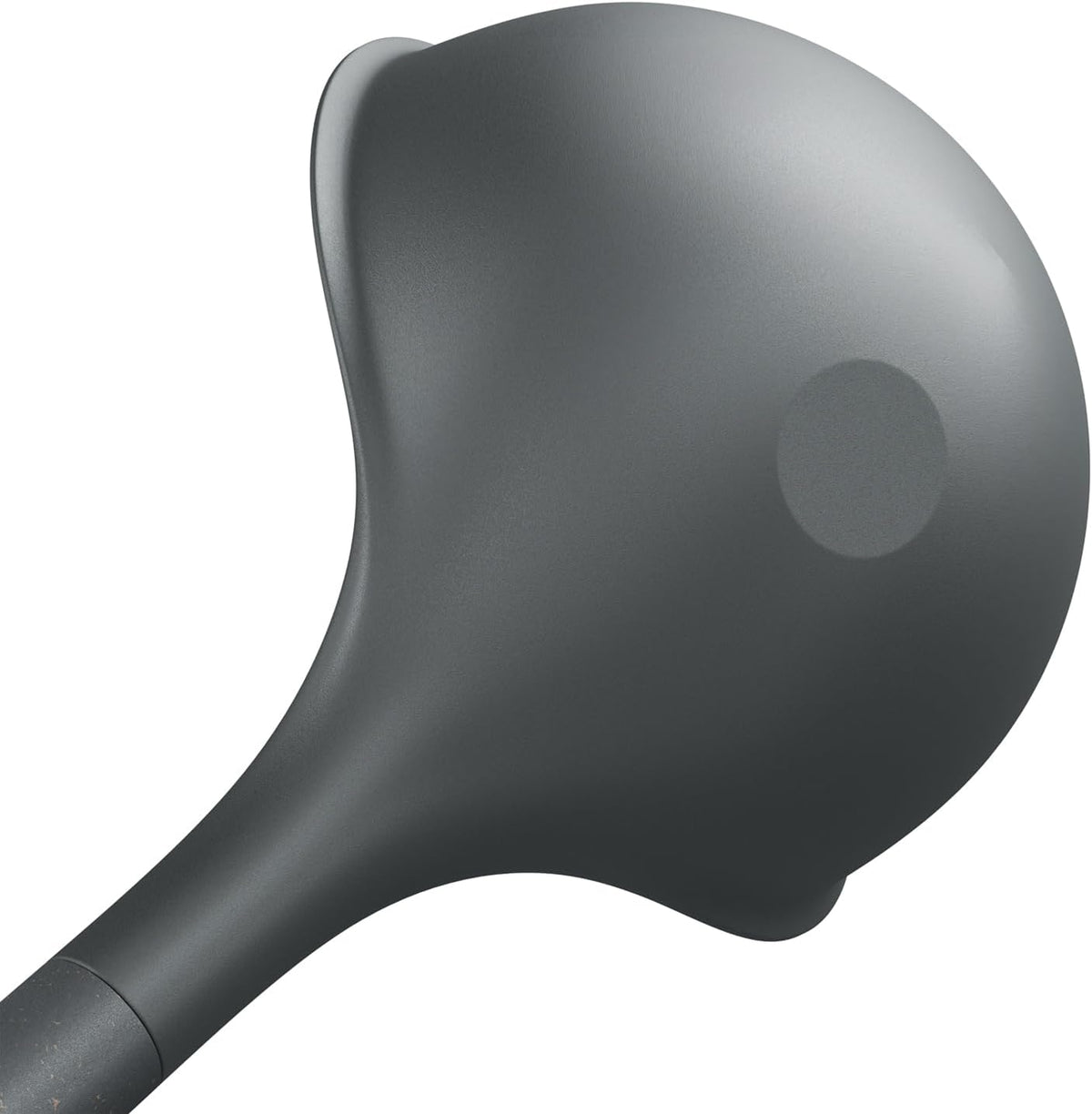 Zyliss Large Ladle, Sustainable Wheatstraw/Nylon, Soup Ladle for Cooking and Serving with Heat Resistant Silicone Head, Beluga Grey, 12.5" x 3.7", Dishwasher Safe, 5 Year Guarantee