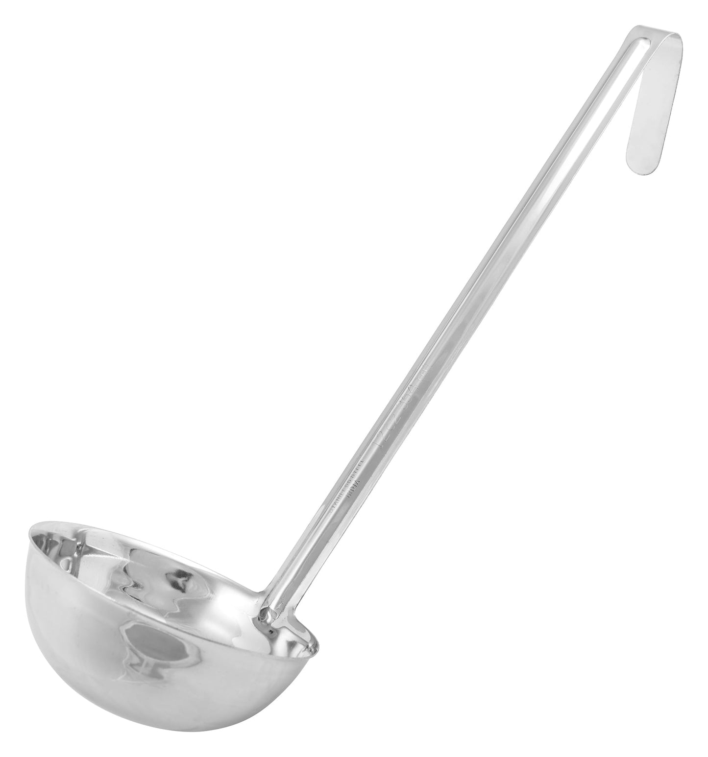 Winco 16 oz Red One Piece Stainless Steel Ladle