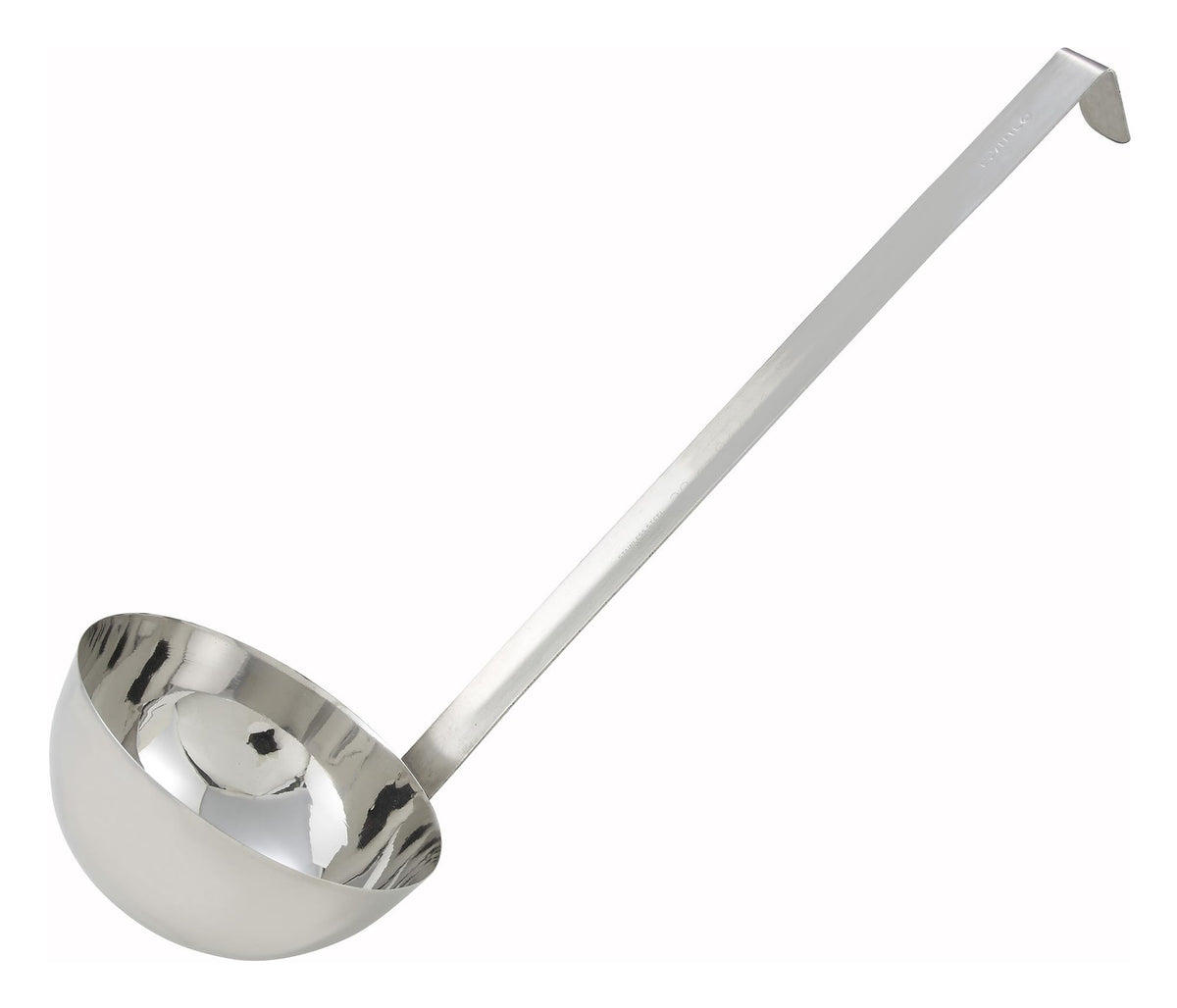 Winco 16 oz Red One Piece Stainless Steel Ladle