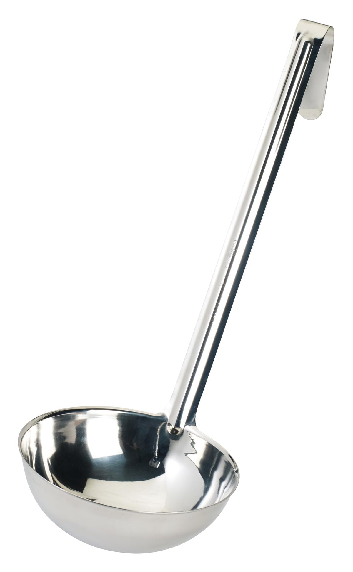 Winco 16 oz Red One Piece Stainless Steel Ladle