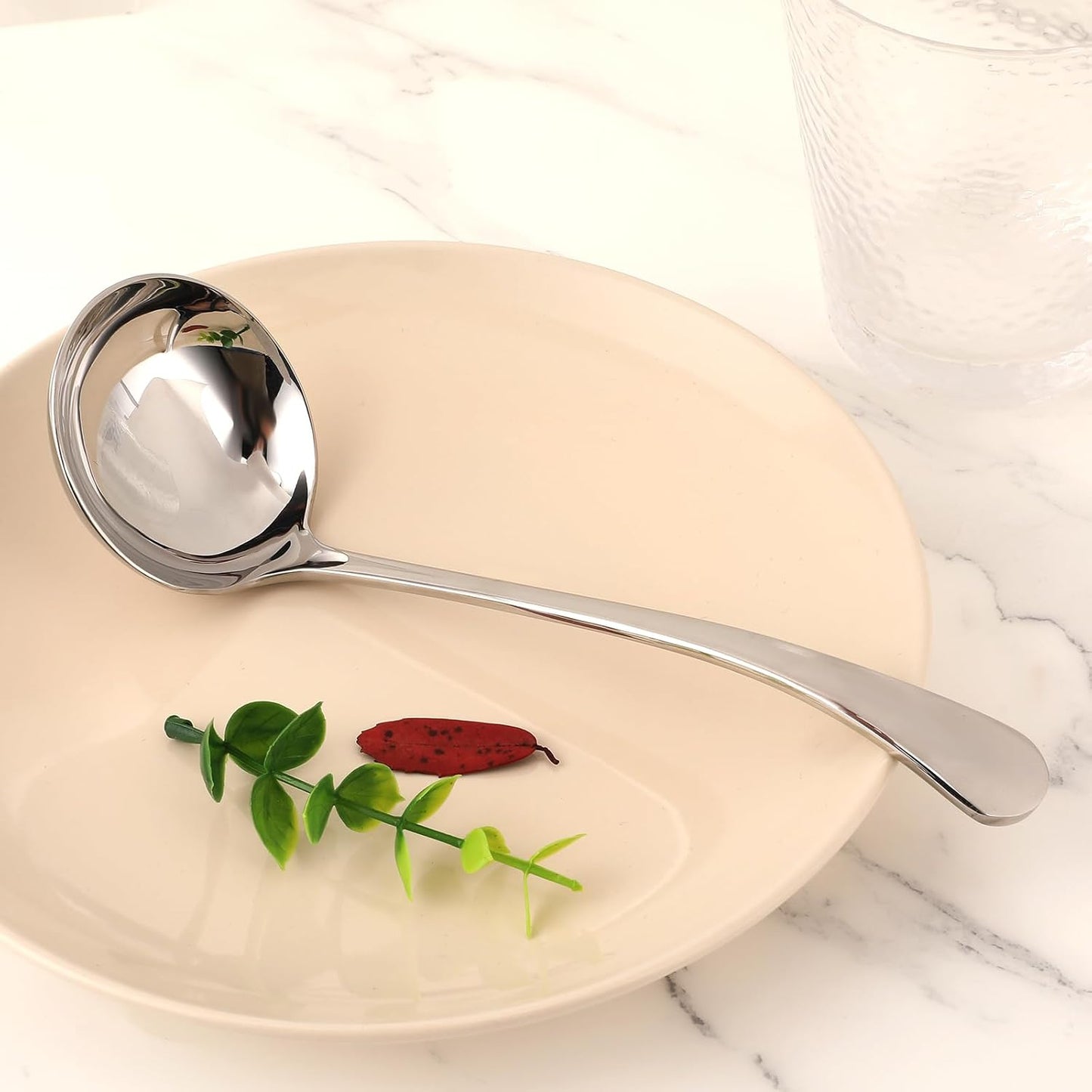 7.9 Inch Silver Small Gravy Soup Ladle Small Ladle Gravy Ladles 18/10 Stainless Steel Sauce Ladles for Spooning Sauces or Gravies