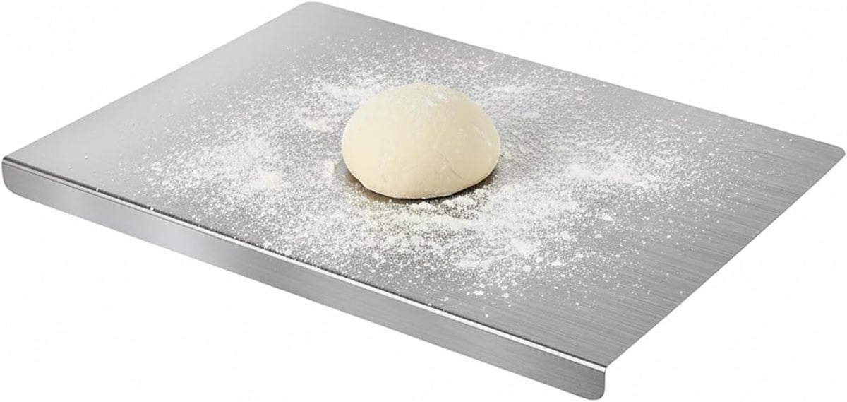 Sakerplus Stainless Steel Kitchen Cutting Board with Lip