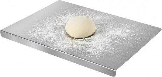 Sakerplus Stainless Steel Kitchen Cutting Board with Lip
