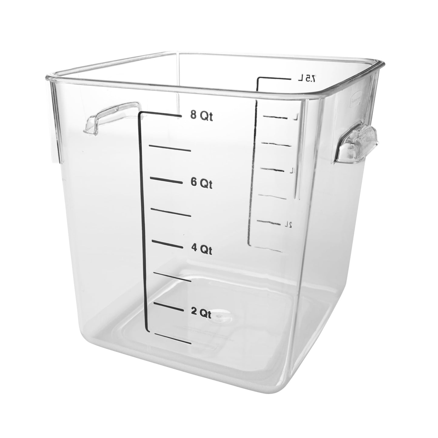 Rubbermaid Commercial Products Space Saving Square Food Storage Container 12 Quart Clear for Kitchen/Sous Vide/Meal Prep