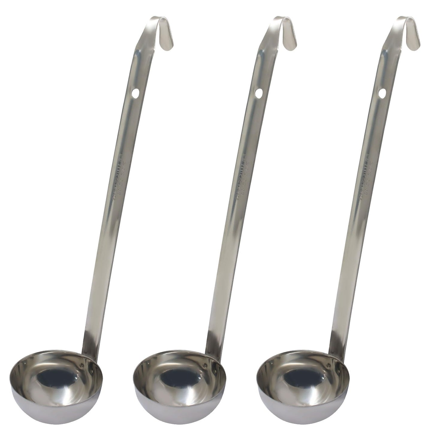 Hitefu 3 Pcs Stainless Steel Soup Ladle Set, 1 oz
