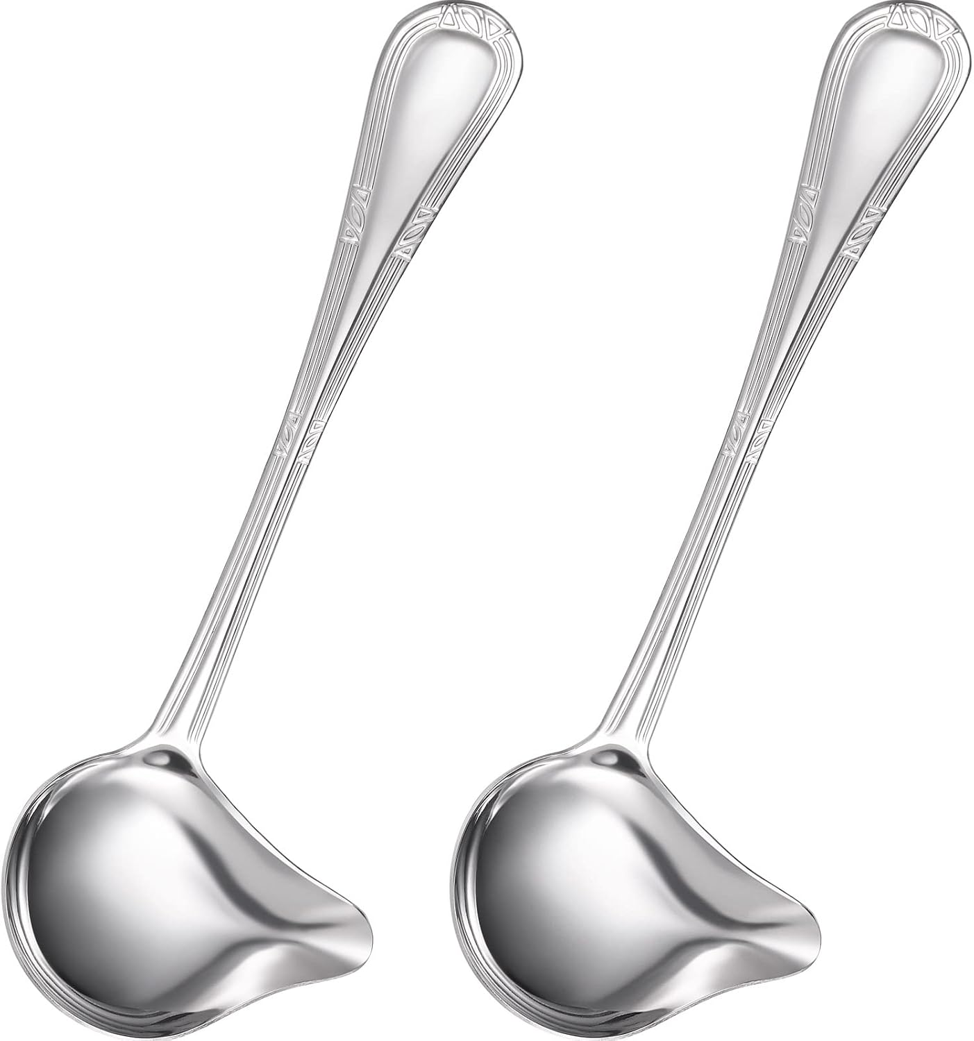 Patelai 2 Pcs Small Ladle Gravy Spoon Drizzle Spoon 1 oz Stainless Steel