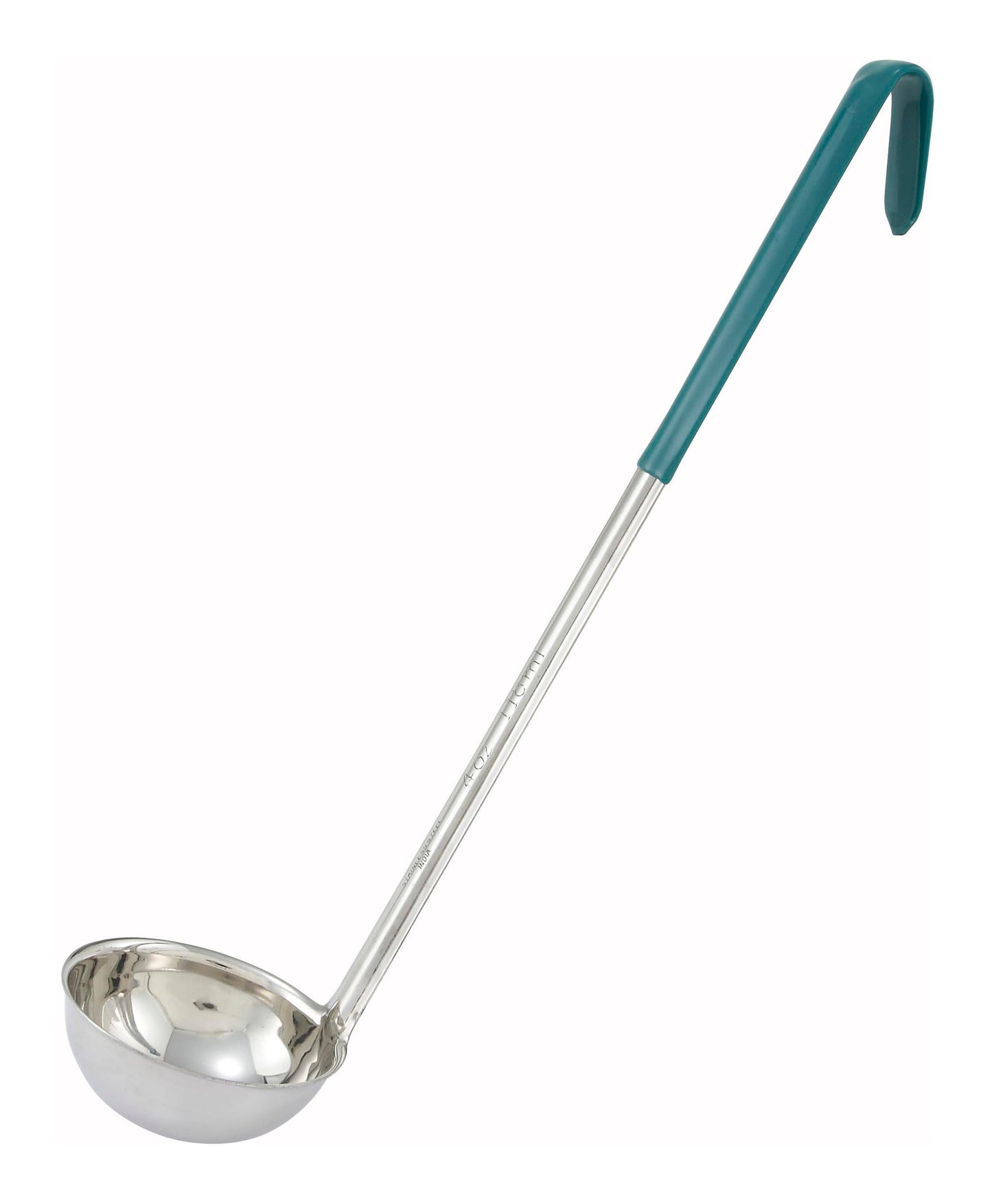 Winco 16 oz Red One Piece Stainless Steel Ladle