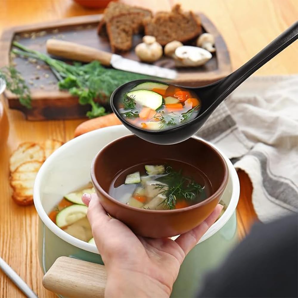 Large Plastic Serving Spoons,Disposable Heavy Duty Serving Spoons,Long Handle Scoop Soup Rice Ladle for Party Catering Buffet Restaurant,20 Pieces