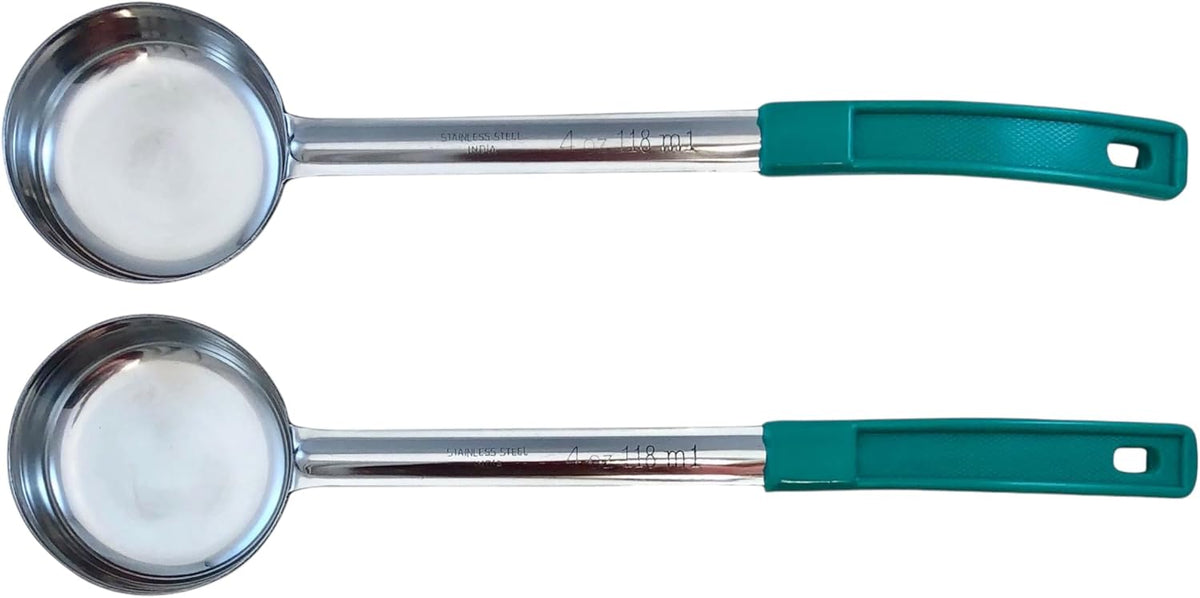 4 oz Solid Stainless Steel Portion Control Ladle Spoodle - [Pack of 2]