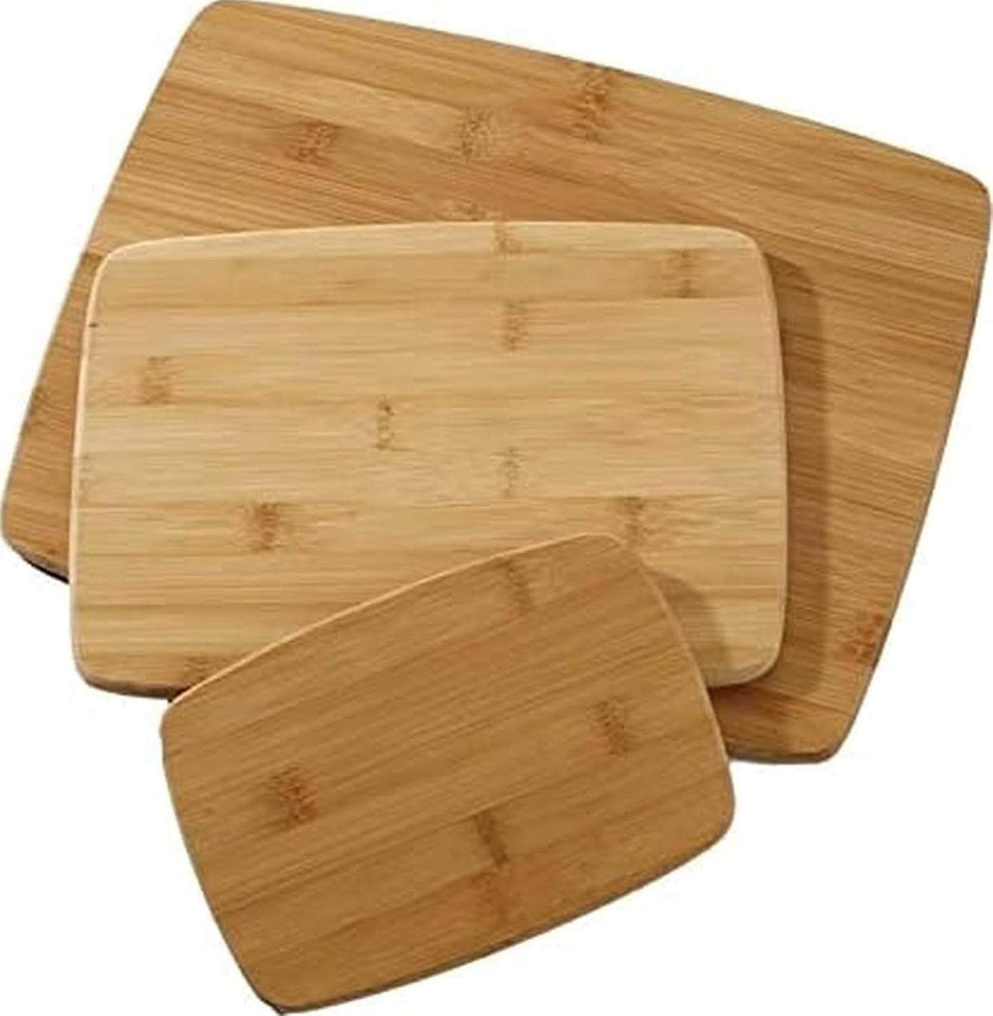 Farberware Bamboo Cutting Board Set of 3, Reversible, 3 Sizes