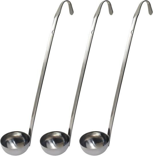 Hitefu 3 Pcs Stainless Steel Soup Ladle Set, 1 oz