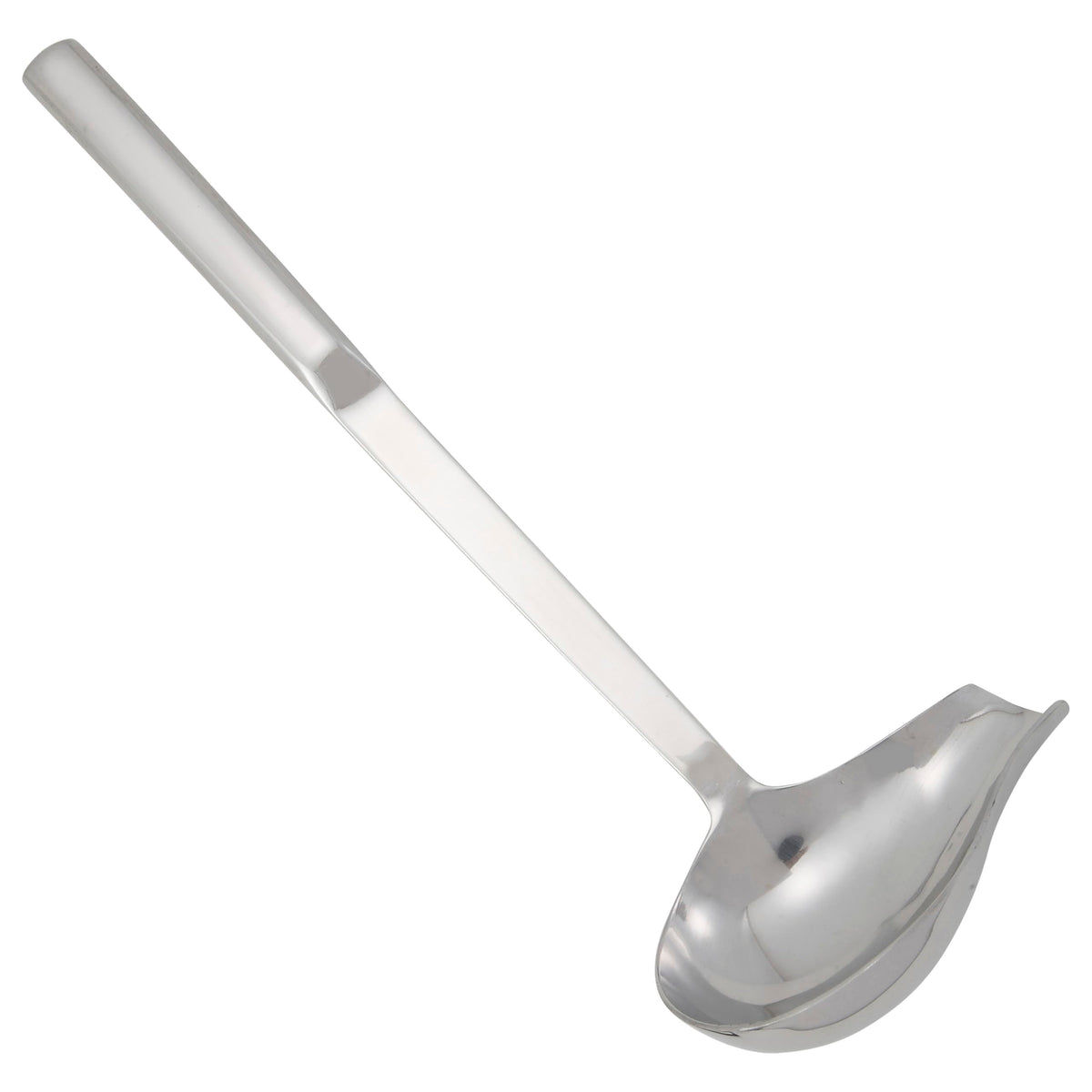 Winco 16 oz Red One Piece Stainless Steel Ladle