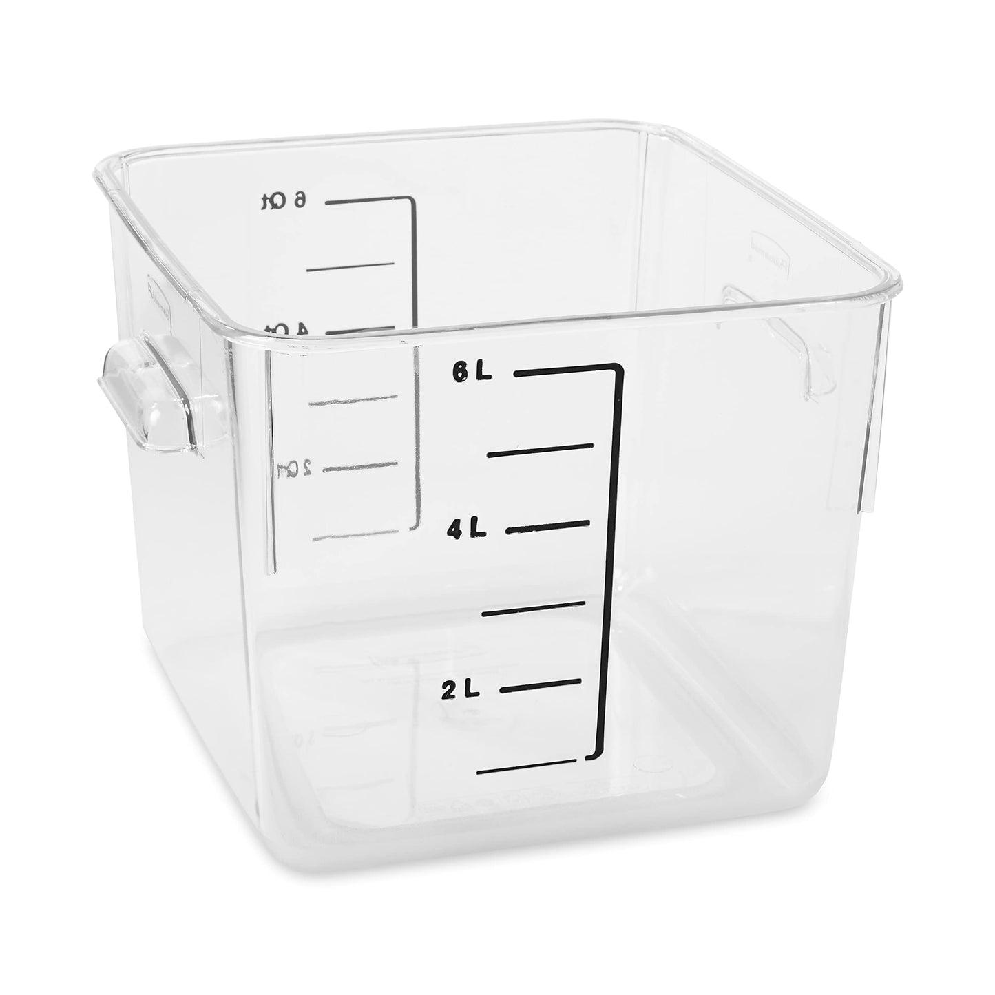 Rubbermaid Commercial Products Space Saving Square Food Storage Container 12 Quart Clear for Kitchen/Sous Vide/Meal Prep