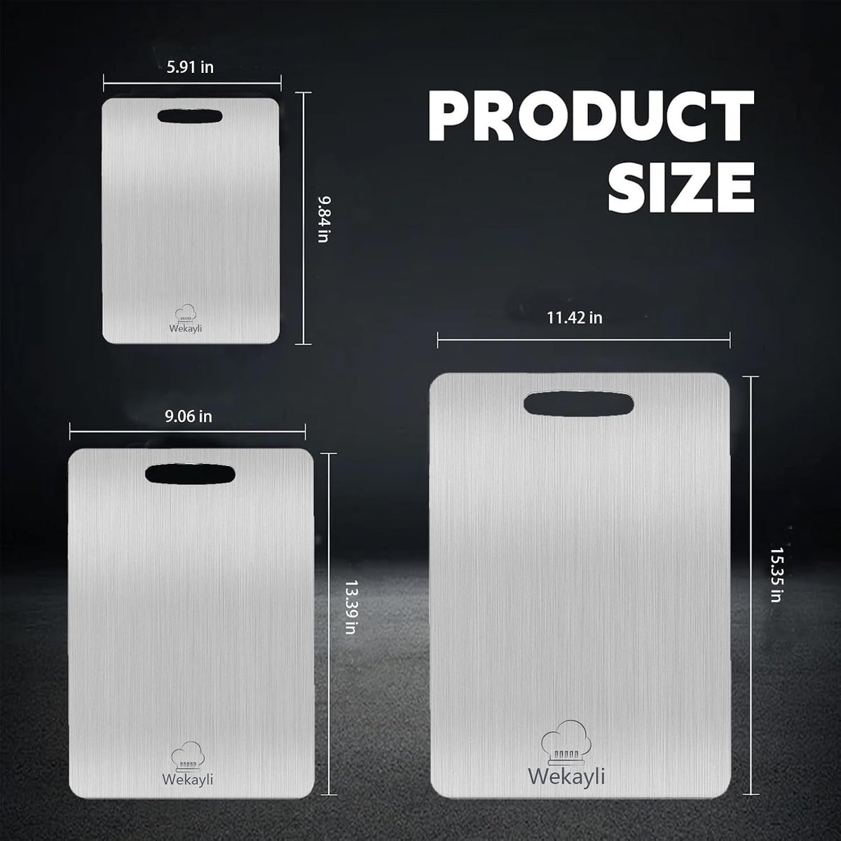 304 Stainless Steel Cutting Board Set,Cutting Boards Non Toxic