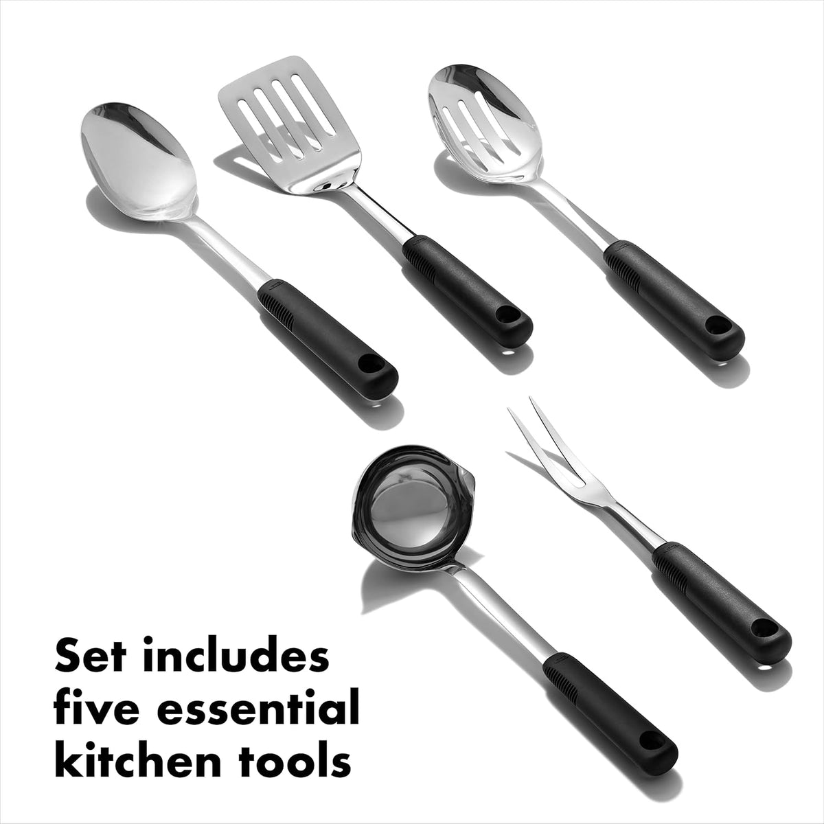 OXO Good Grips Stainless Steel Prep & Serve Kitchen Tool 6 Piece Set