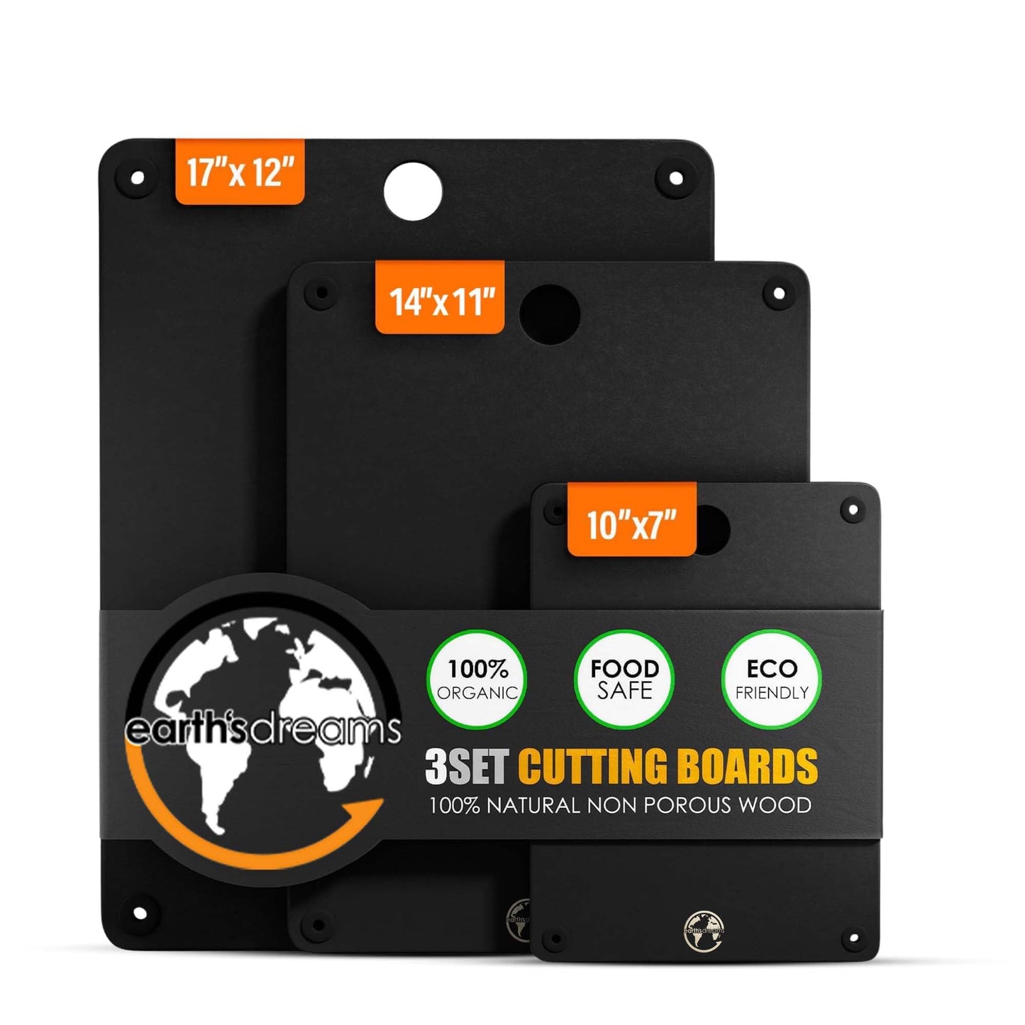 Composite Wood Cutting Board Set of 3, Chopping Board