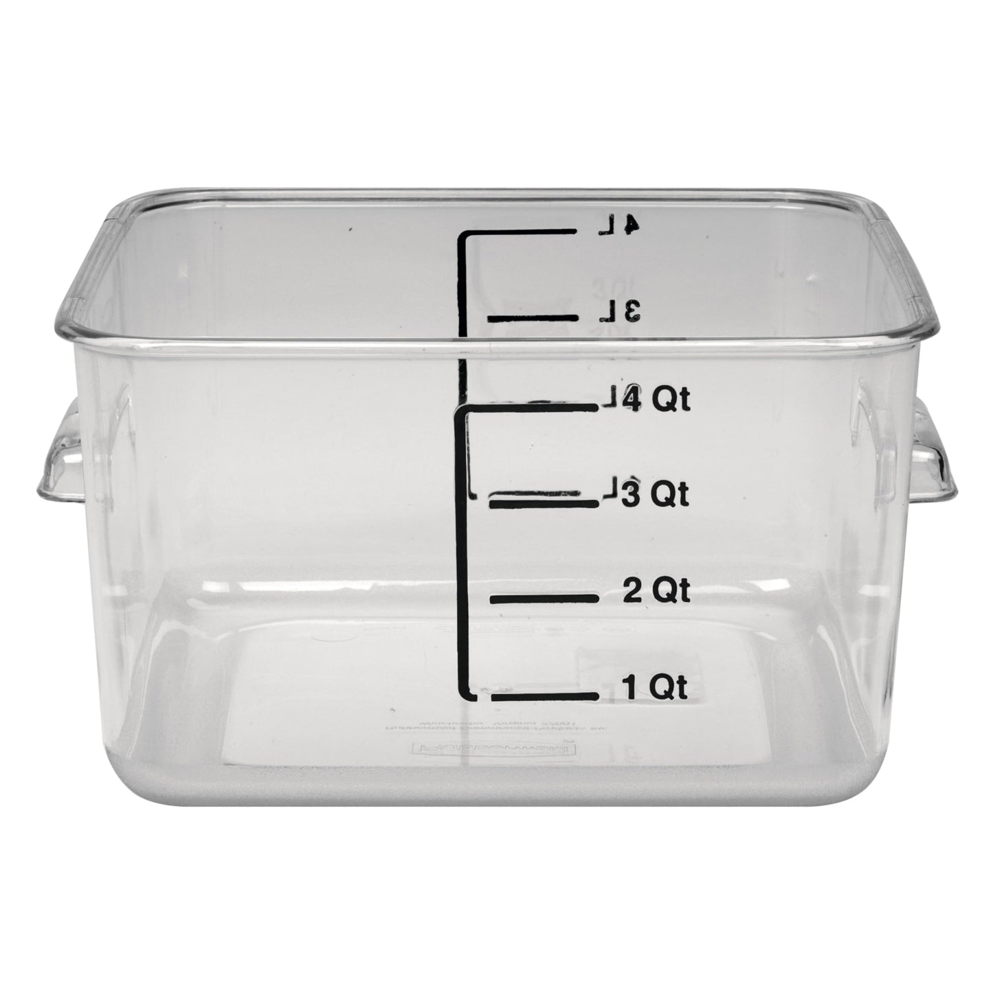 Rubbermaid Commercial Products Space Saving Square Food Storage Container 12 Quart Clear for Kitchen/Sous Vide/Meal Prep