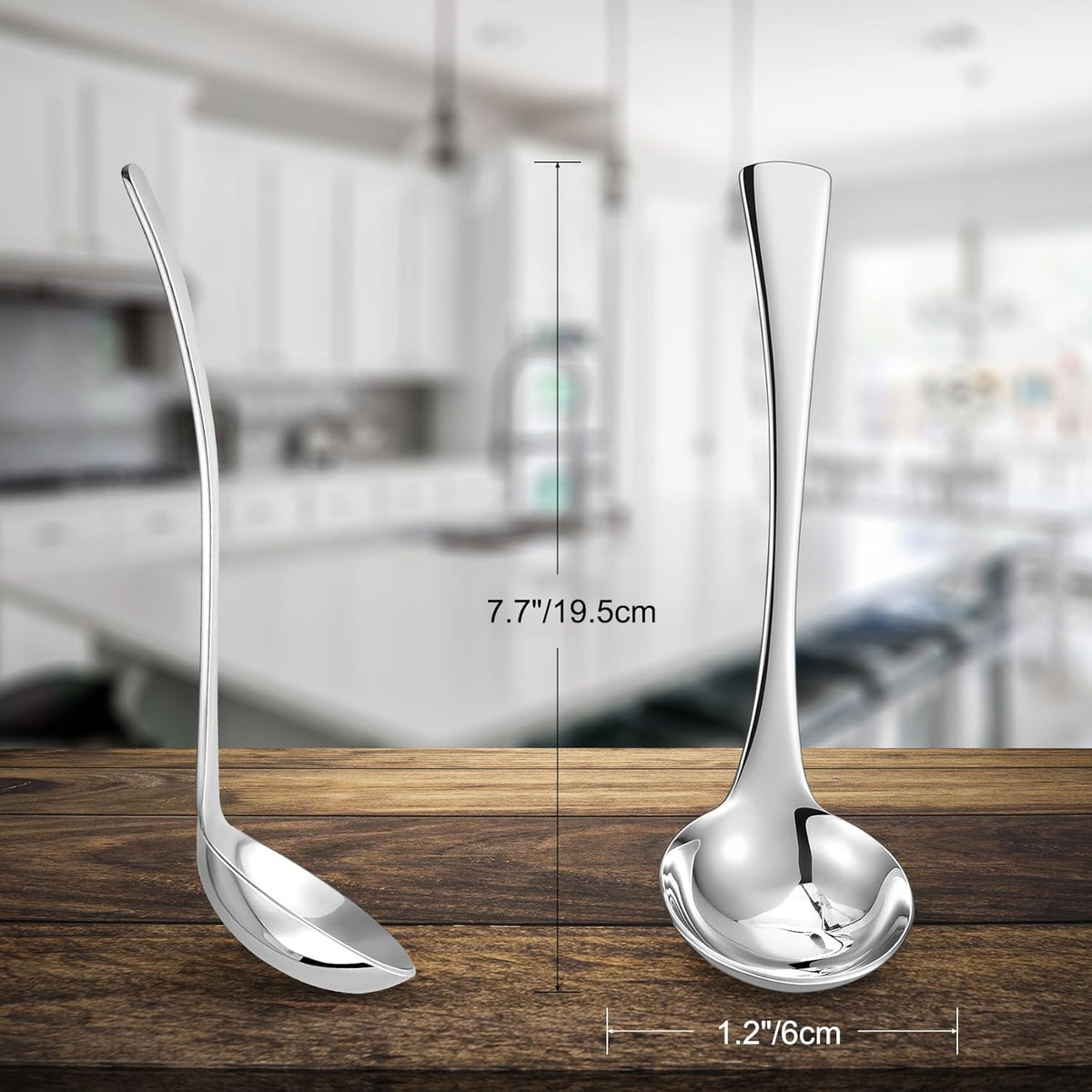 KEAWELL Premium Austin 18/10 Sauce & Gravy Ladles, 2-Piece
