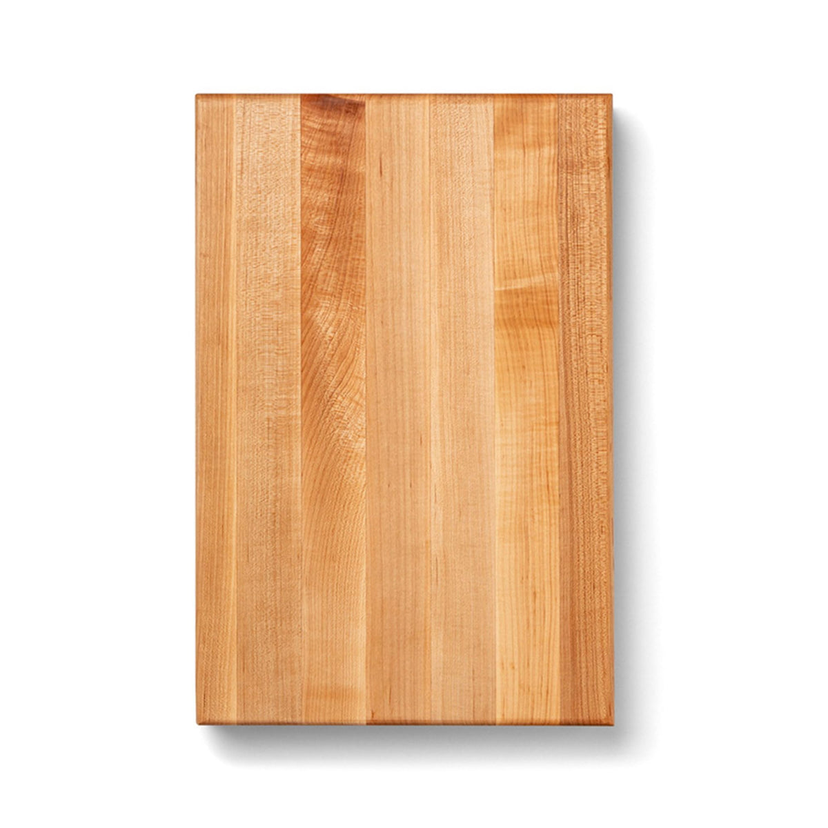 John Boos Handle Boards Series Rectangular Wooden Maple Cutting Board 24”x18” – 2.25” Thick, 30-lb Reversible Butcher Block with Juice Groove, Edge-Grain & Metal Handles – Made in the USA