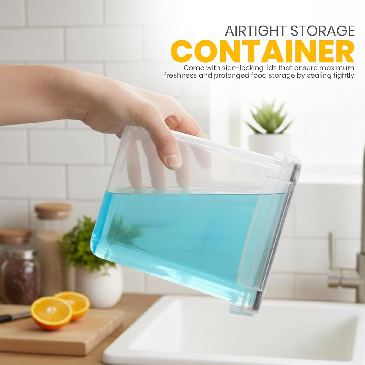 KICHLY Plastic Airtight Food Storage Containers Sets with Lids, 24 Pack