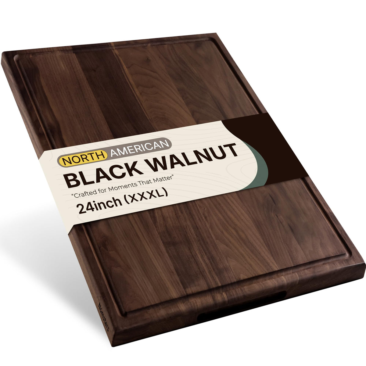 Luxury American Black Walnut Wood Wooden Cutting Boards for Kitchen 17''
