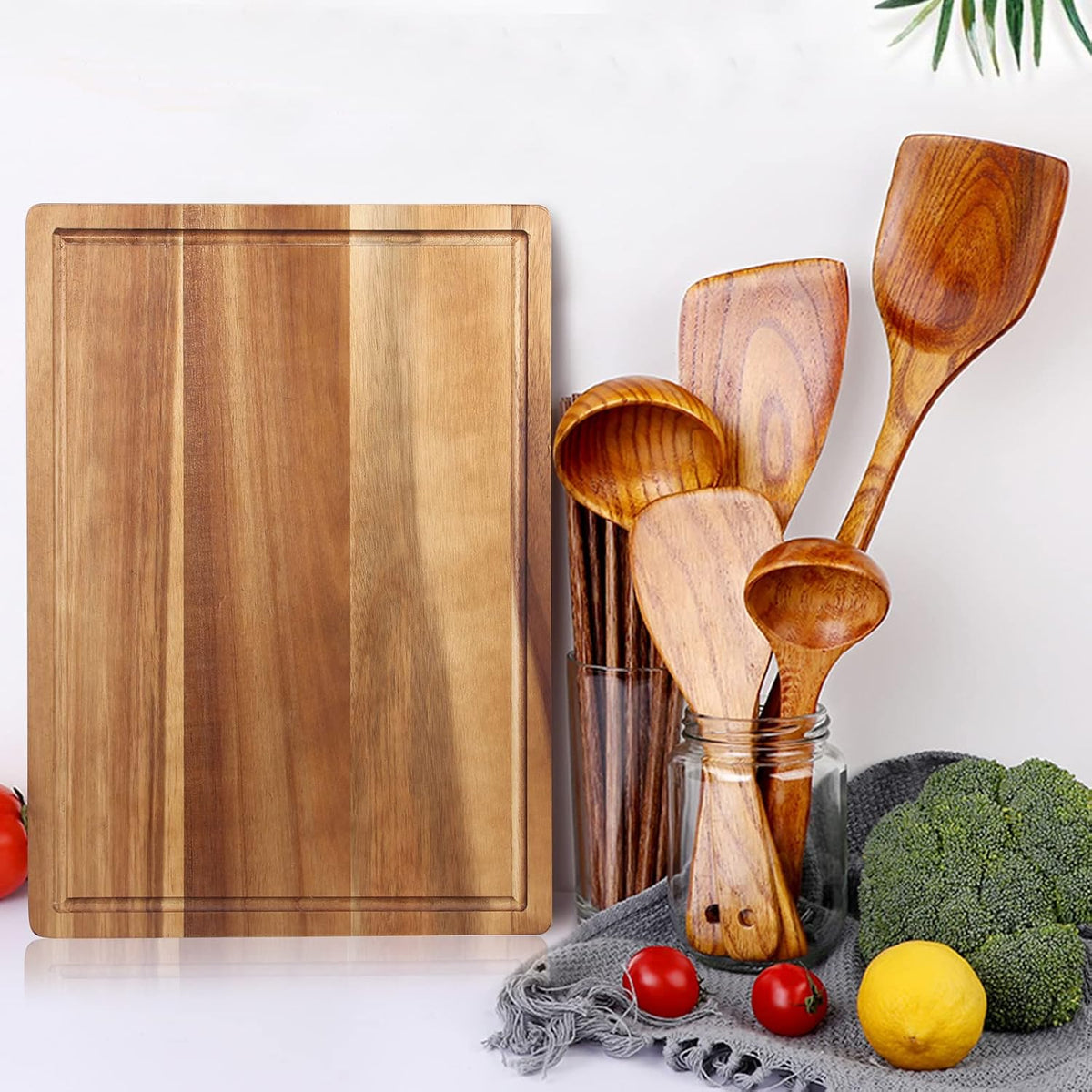Acacia Wood Chopping Cutting Boards for Kitchen Wooden Charcuterie Board