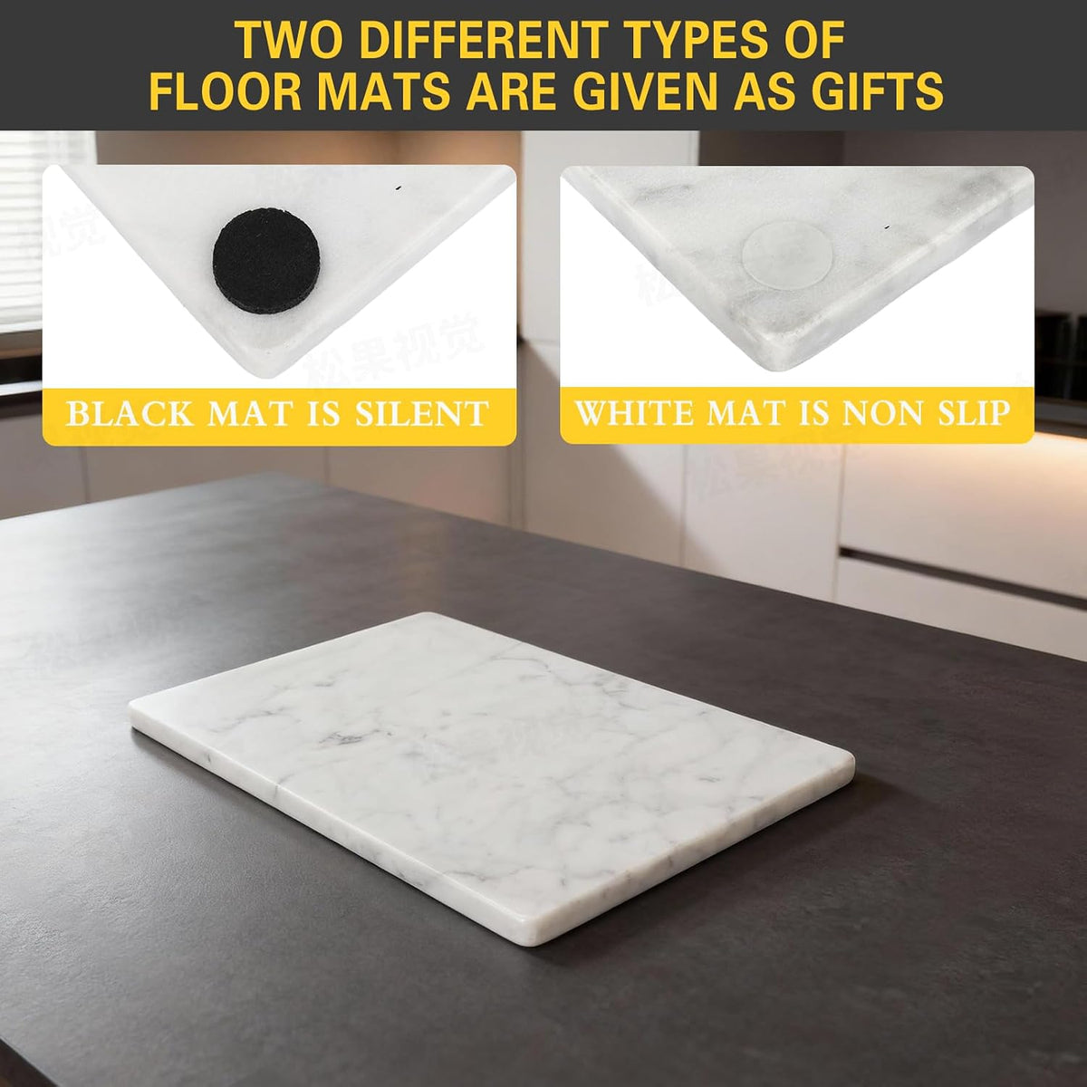 Marble Cutting Board for Kitchen 12×8 Inch Italian Carrara White