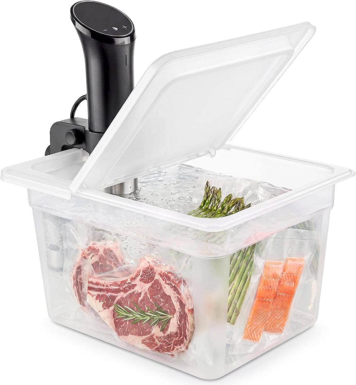 EVERIE 12QT Sous Vide Container BPA-Free with Reinforced Hinged Lic