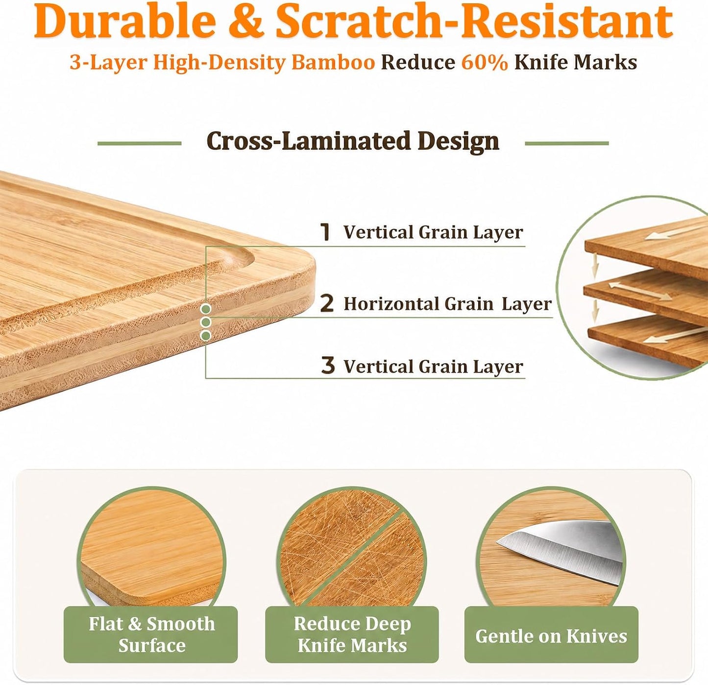 Non Toxic Bamboo Cutting Board for Kitchen: Healthier Than Plastic