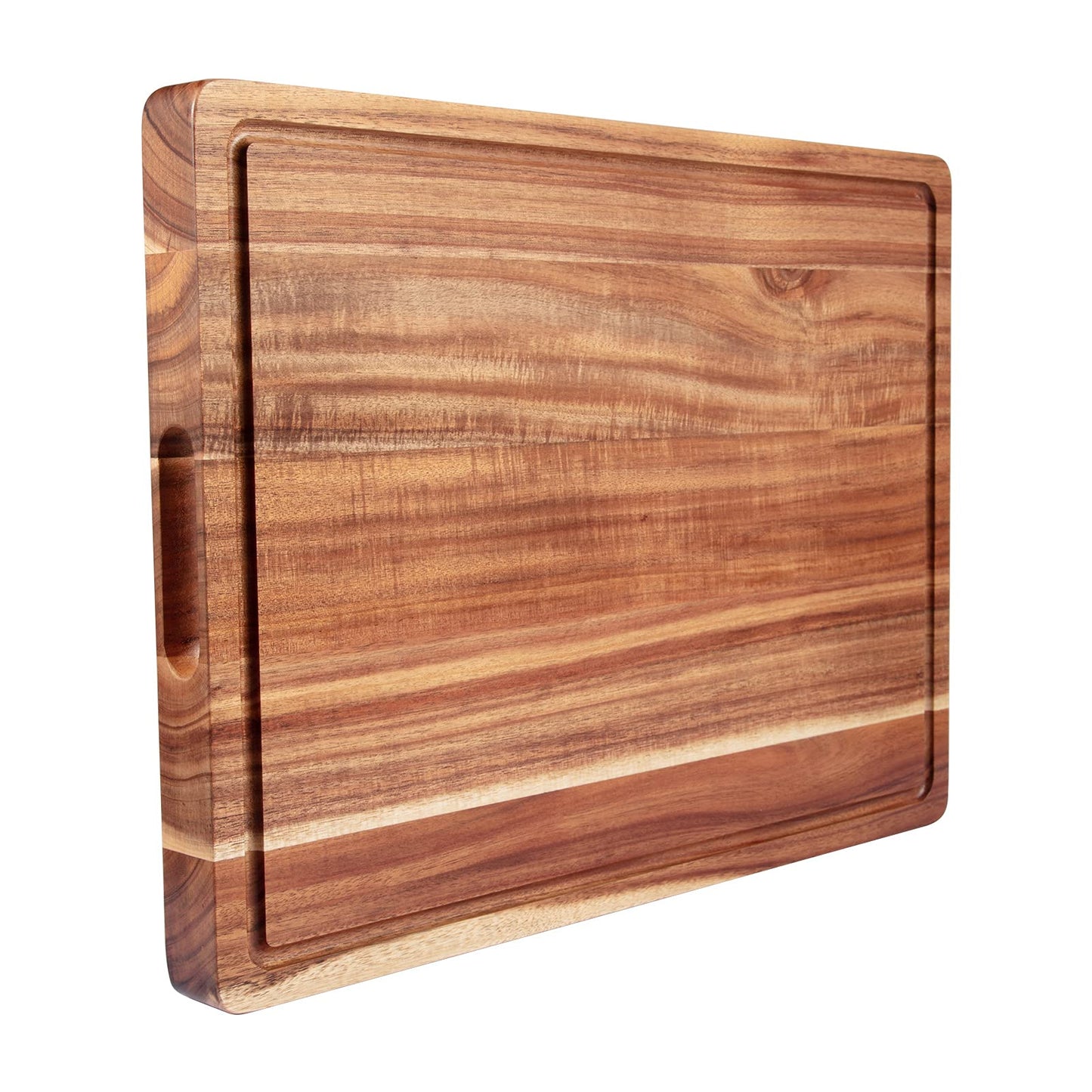 GlowSol Extra Large Acacia Wood Cutting Boards for Kitchen, 24 x 18 Inch