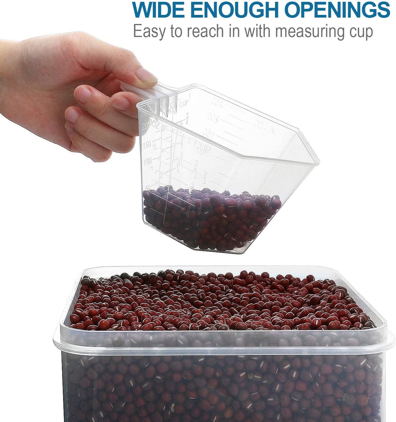 VERONES Large Tall Airtight Food Storage Containers, 10 PACK Containers Set