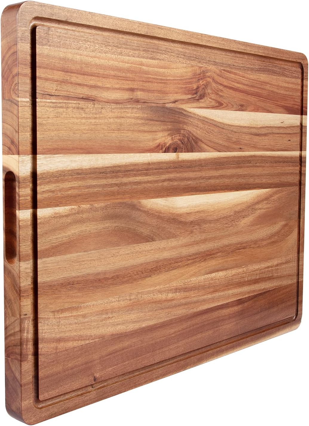 GlowSol Extra Large Acacia Wood Cutting Boards for Kitchen, 24 x 18 Inch