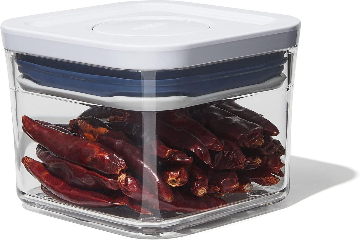 OXO Good Grips POP Container - Airtight Food Storage - Small Square Short 1.1 Qt Ideal for 1 lb of brown sugar or confectioner's sugar