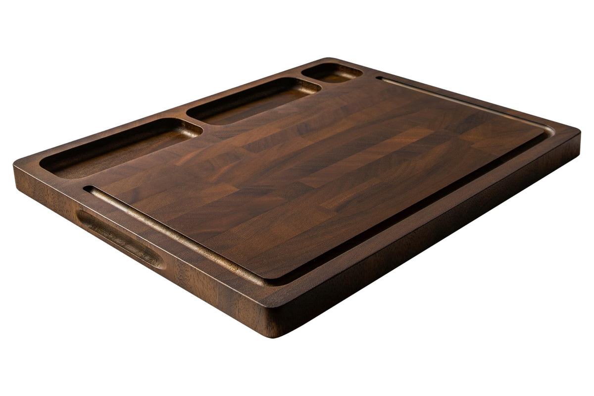 THETCHRY Walnut Cutting Boards for Kitchen Solid Wood End Grain 17"×13"×1"